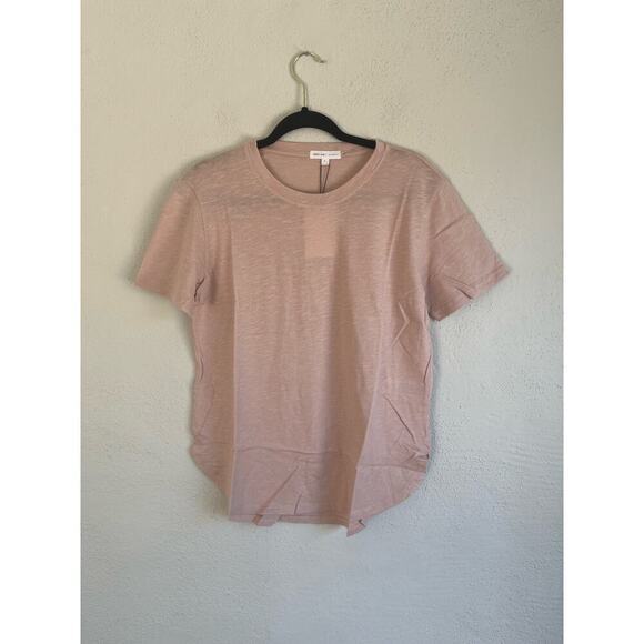 Gray Lab Woman Rose Short Sleeve 100% Cotton Top, Size Large - Picture 1 of 7